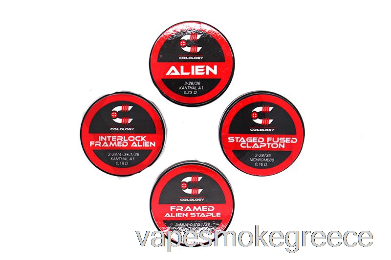 Vape Greece Coilology Performance Prebuilt Coils Alien Tmn80 - 0,13ohm Ni80 27ga